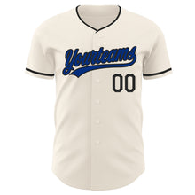 Загрузить изображение в средство просмотра галереи, Custom Cream Royal-Black Authentic Baseball Jersey
