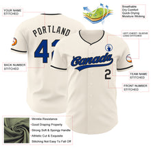 Загрузить изображение в средство просмотра галереи, Custom Cream Royal-Black Authentic Baseball Jersey
