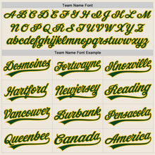 Загрузить изображение в средство просмотра галереи, Custom Cream Green-Gold Authentic Baseball Jersey
