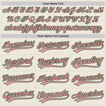 Charger l'image dans la galerie, Custom Cream Medium Pink-Green Authentic Baseball Jersey

