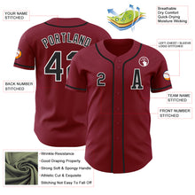 Laden Sie das Bild in den Galerie-Viewer, Custom Crimson Black-White Authentic Baseball Jersey
