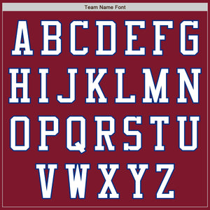 Custom Crimson White-Royal Authentic Baseball Jersey