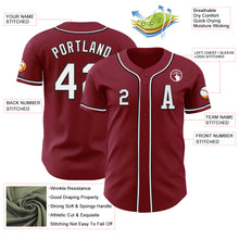 Загрузить изображение в средство просмотра галереи, Custom Crimson White-Black Authentic Baseball Jersey
