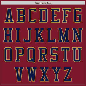 Custom Crimson Old Gold-Navy Authentic Baseball Jersey