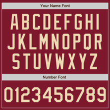 Load image into Gallery viewer, Custom Stitched Crimson Cream-Crimson Baseball Pullover Sweatshirt Hoodie
