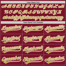 Загрузить изображение в средство просмотра галереи, Custom Crimson Old Gold-White Authentic Baseball Jersey
