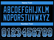 Charger l&#39;image dans la galerie, Custom Black Powder Blue-White Drift Fashion Football Jersey
