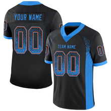 Charger l&#39;image dans la galerie, Custom Black Powder Blue-Orange Drift Fashion Football Jersey
