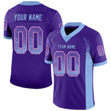Laden Sie das Bild in den Galerie-Viewer, Custom Purple Light Blue-Pink Drift Fashion Football Jersey
