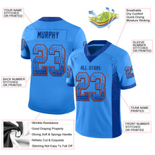 Загрузить изображение в средство просмотра галереи, Custom Powder Blue Royal-Orange Drift Fashion Football Jersey
