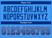 Загрузить изображение в средство просмотра галереи, Custom Powder Blue Royal-Orange Drift Fashion Football Jersey
