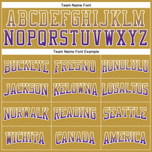 Charger l&#39;image dans la galerie, Custom Stitched Old Gold Purple-White Fade Fashion Arrow Sports Pullover Sweatshirt Hoodie
