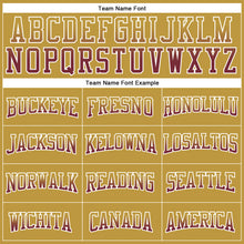 Load image into Gallery viewer, Custom Stitched Old Gold Burgundy-White Fade Fashion Arrow Sports Pullover Sweatshirt Hoodie
