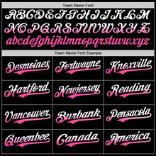 Laden Sie das Bild in den Galerie-Viewer, Custom Black White-Pink Authentic Fade Fashion Baseball Jersey
