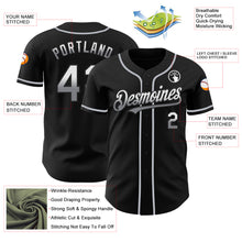 Загрузить изображение в средство просмотра галереи, Custom Black White-Gray Authentic Fade Fashion Baseball Jersey
