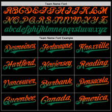 Загрузить изображение в средство просмотра галереи, Custom Black Orange-Kelly Green Authentic Fade Fashion Baseball Jersey
