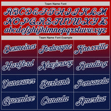 Charger l&#39;image dans la galerie, Custom Red Navy-White Fade Fashion Performance T-Shirt
