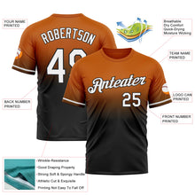 Загрузить изображение в средство просмотра галереи, Custom Texas Orange White-Black Fade Fashion Performance T-Shirt
