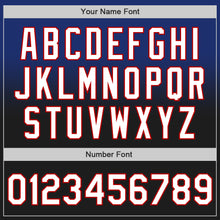 Load image into Gallery viewer, Custom Royal Black-Red Authentic Fade Fashion Baseball Jersey
