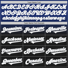 Load image into Gallery viewer, Custom Royal Black-Gray Authentic Fade Fashion Baseball Jersey
