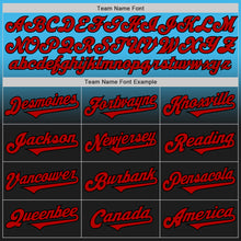 Laden Sie das Bild in den Galerie-Viewer, Custom Sky Blue Red-Black Authentic Fade Fashion Baseball Jersey

