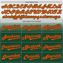 Load image into Gallery viewer, Custom White Orange-Green Authentic Fade Fashion Baseball Jersey

