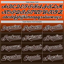 Charger l&#39;image dans la galerie, Custom Orange Brown-White Authentic Fade Fashion Baseball Jersey
