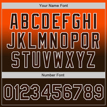 Charger l&#39;image dans la galerie, Custom Orange Brown-White Authentic Fade Fashion Baseball Jersey

