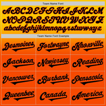 Load image into Gallery viewer, Custom Yellow Black-Orange Authentic Fade Fashion Baseball Jersey
