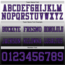Laden Sie das Bild in den Galerie-Viewer, Custom White Purple-Black Authentic Fade Fashion Football Jersey
