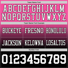 Загрузить изображение в средство просмотра галереи, Custom Pink White-Black Authentic Fade Fashion Football Jersey
