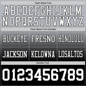 Custom Gray White-Black Mesh Authentic Fade Fashion Football Jersey