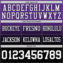Laden Sie das Bild in den Galerie-Viewer, Custom Purple White-Black Authentic Fade Fashion Football Jersey
