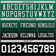 Load image into Gallery viewer, Custom Kelly Green White-Black Authentic Fade Fashion Football Jersey

