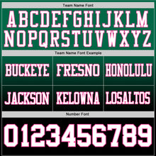 Load image into Gallery viewer, Custom Kelly Green White Black-Pink Authentic Fade Fashion Football Jersey
