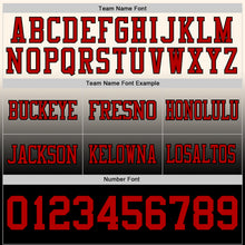 Load image into Gallery viewer, Custom Cream Red-Black Authentic Fade Fashion Football Jersey
