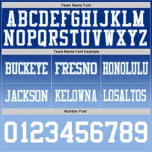 Загрузить изображение в средство просмотра галереи, Custom Royal White-Light Blue Authentic Fade Fashion Football Jersey

