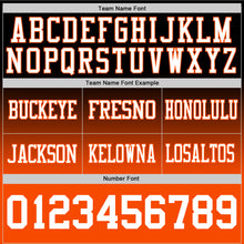 Load image into Gallery viewer, Custom Black White-Orange Authentic Fade Fashion Football Jersey
