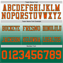 Загрузить изображение в средство просмотра галереи, Custom White Orange-Kelly Green Authentic Fade Fashion Football Jersey
