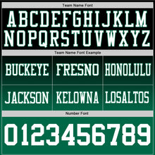 Load image into Gallery viewer, Custom Black White-Kelly Green Authentic Fade Fashion Football Jersey
