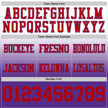 Загрузить изображение в средство просмотра галереи, Custom White Red-Purple Mesh Authentic Fade Fashion Football Jersey
