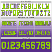 Загрузить изображение в средство просмотра галереи, Custom White Neon Green-Purple Authentic Fade Fashion Football Jersey
