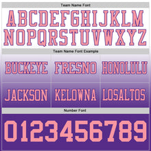 Загрузить изображение в средство просмотра галереи, Custom White Medium Pink-Purple Mesh Authentic Fade Fashion Football Jersey
