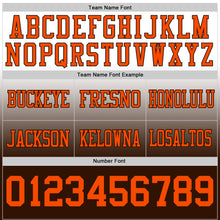 Charger l&#39;image dans la galerie, Custom White Orange-Brown Mesh Authentic Fade Fashion Football Jersey
