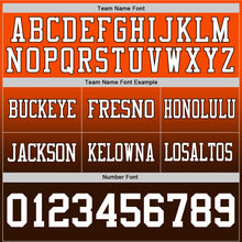 Load image into Gallery viewer, Custom Orange White-Brown Authentic Fade Fashion Football Jersey
