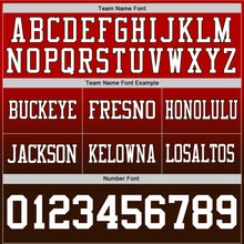 Load image into Gallery viewer, Custom Red White-Brown Authentic Fade Fashion Football Jersey
