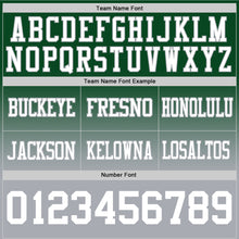 Load image into Gallery viewer, Custom Green White-Gray Authentic Fade Fashion Football Jersey
