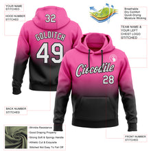 Load image into Gallery viewer, Custom Stitched Pink White-Black Fade Fashion Sports Pullover Sweatshirt Hoodie
