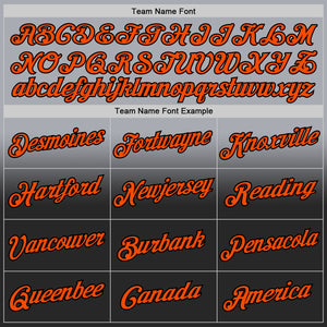 Custom Stitched Gray Orange-Black Fade Fashion Sports Pullover Sweatshirt Hoodie