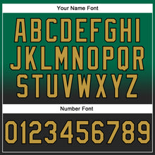 Load image into Gallery viewer, Custom Stitched Kelly Green Old Gold-Black Fade Fashion Sports Pullover Sweatshirt Hoodie
